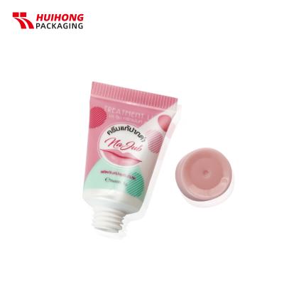 Tubo cor-de-rosa do bálsato de 5ml com tampa do parafuso para embalagem cosmética